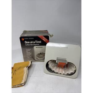Black And Decker One-at-a-time Coffee Filter Dispenser New Fd1